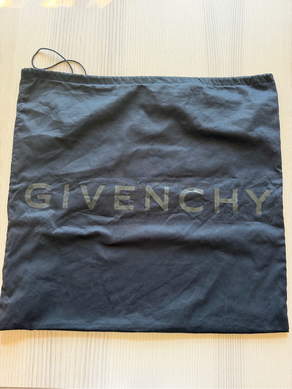 Givenchy Black Logo Drawstring Dust Bag